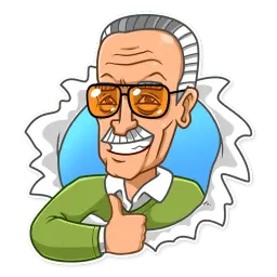 Stan Lee sticker 3