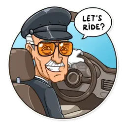 Stan Lee sticker 6