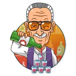 Stan Lee sticker 8
