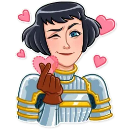 Joan of Arc sticker 2