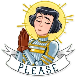 Joan of Arc sticker 11