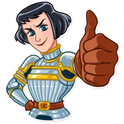 Joan of Arc sticker 3