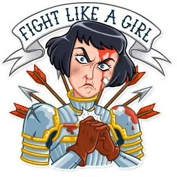 Joan of Arc sticker 7