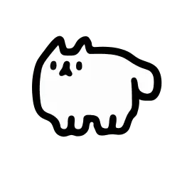 Белый кот sticker 8