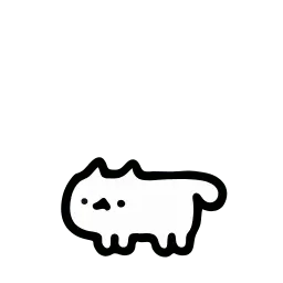 Белый кот sticker 10