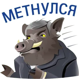 Кабанчиком Telegram sticker pack