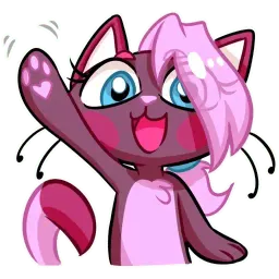 Kate the Flirty Cat @TgSticker Telegram sticker pack