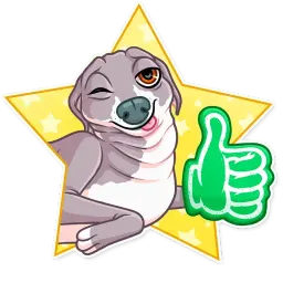 Пёс Кермит sticker 3