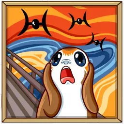 Porg sticker 4