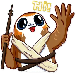 Porg sticker 5