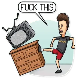 Beavis and Butt-head sticker 7