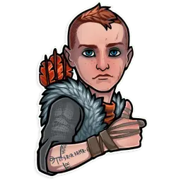 God of War sticker 2
