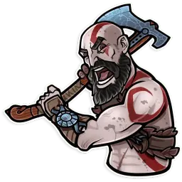 God of War sticker 9