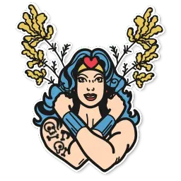 Супервумен sticker 7