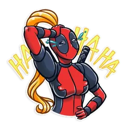 Lady Deadpool Telegram sticker pack