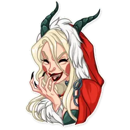 Леди Крампус Telegram sticker pack