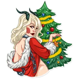 Леди Крампус sticker 6