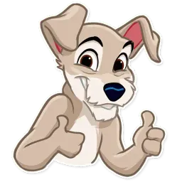 Lady and the Tramp sticker 3