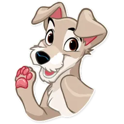 Lady and the Tramp sticker 4