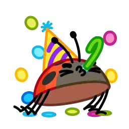 Божья коровка sticker 9