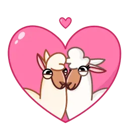 Лама sticker 2