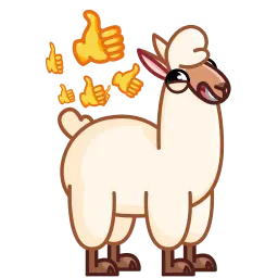 Лама sticker 3