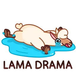 Лама sticker 10