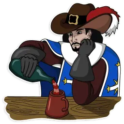 Three Musketeers sticker 2