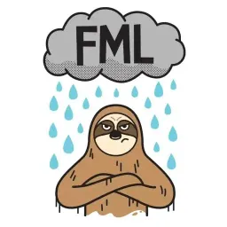 Ленивец Блисс sticker 11