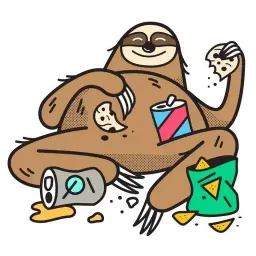 Ленивец Блисс sticker 12