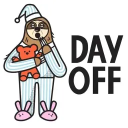 Ленивец Блисс sticker 7
