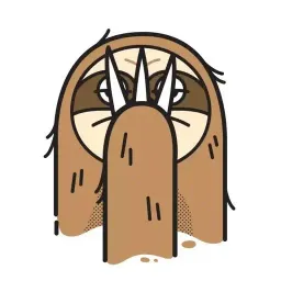Ленивец Блисс sticker 9