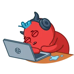 Дьявол Лил sticker 12