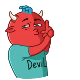 Дьявол Лил sticker 3
