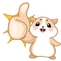 Влюблённые хомяки sticker 3