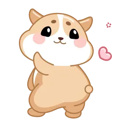 Влюблённые хомяки sticker 6