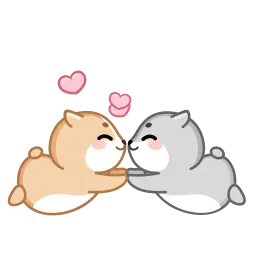 Влюблённые хомяки sticker 7