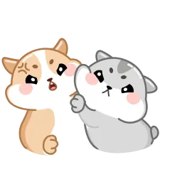Влюблённые хомяки sticker 9