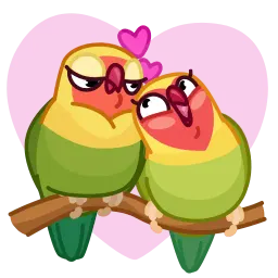 Влюбленные птички sticker 8