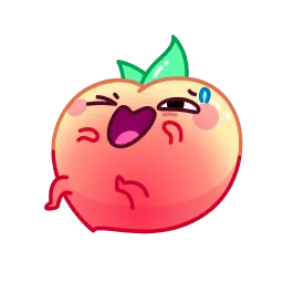 Милый персик Telegram sticker pack