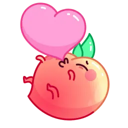 Милый персик sticker 2