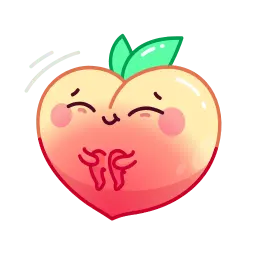 Милый персик sticker 11