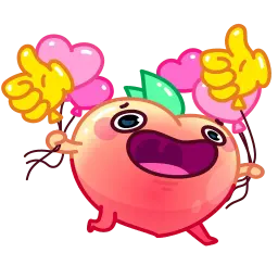 Милый персик sticker 3