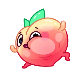 Милый персик sticker 5