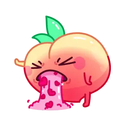 Милый персик sticker 9