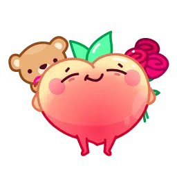 Милый персик sticker 10