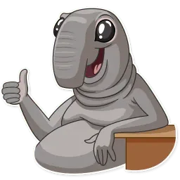 Homunculus Loxodontus sticker 3