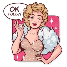 Marilyn sticker 6
