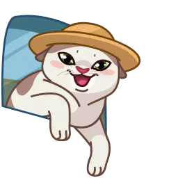 Мемы с котами sticker 5