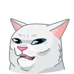 Мемы с котами sticker 7